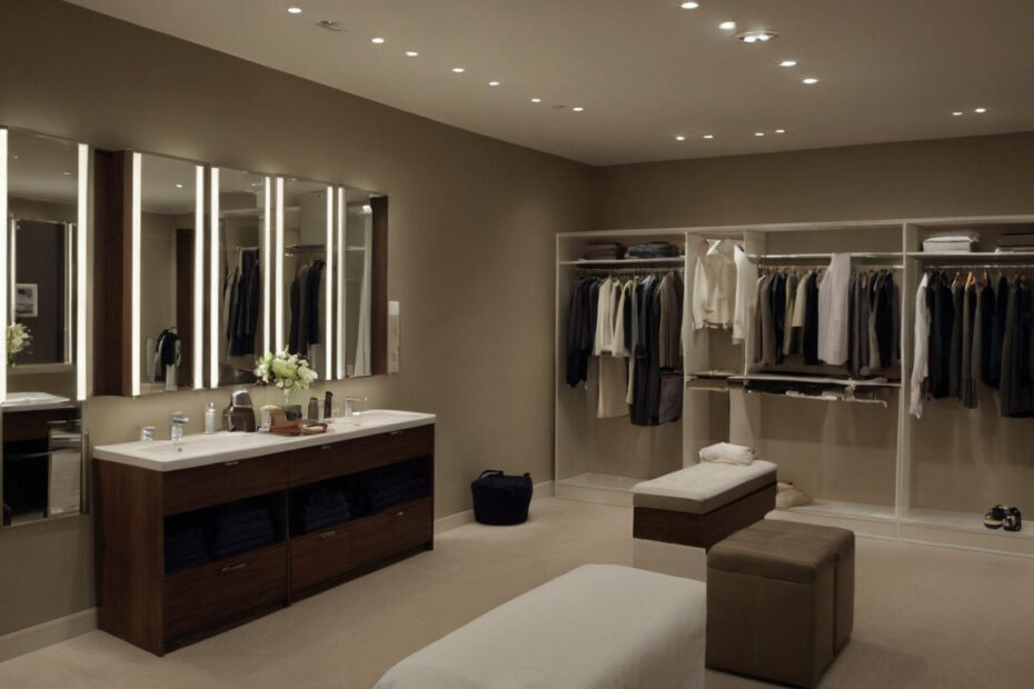 Selecting Dressing-Room Lighting When a Floor Mirror Must Render Fabrics and Skin Accurately planning reference