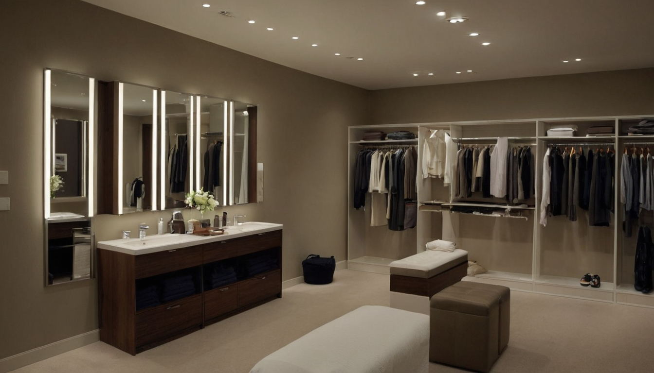 Selecting Dressing-Room Lighting When a Floor Mirror Must Render Fabrics and Skin Accurately planning reference